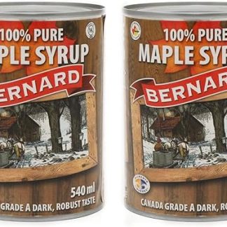 MapleFarm - Чистый кленовый сироп - Произведено в Канаде - Класс А (темный, насыщенный вкус) - Коробка x 2 банки 540 мл (714 г) - Чистый кленовый сироп - Кленовый сироп