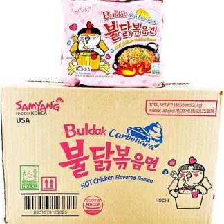 40 x 130 г Рамен Карбонара Samyang со вкусом острого куриного мяса (Papa Vo®)