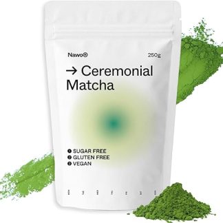 Nawo® Routines Matcha Barista – 250 г, 500 г и 1 кг, высококачественный церемониальный органический натуральный порошок зеленого чая, профессионального качества (250 г, матча)