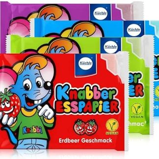 Бумага съедобная Küchle Knabber 4-цветная 100 г – разные вкусы