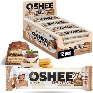 12 протеиновых батончиков OSHEE & IGA Team Crispy bar tiramisu, 37 г