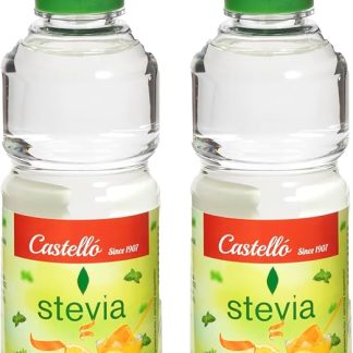 Castello с 1907 года. Набор из 2 флаконов жидкой стевии по 125 мл | 750 порций | 10 капель = 1 чайная ложка сахара | Заменитель сахара | 0 калорий - 0 ГИ - Кето-веганский