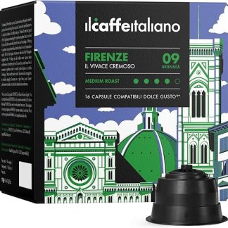 Dolce Gusto, 96 кофейных капсул с совместимым Dolce Gusto - Il Caffè Italiano - смесь Firenze, интенсивность 9