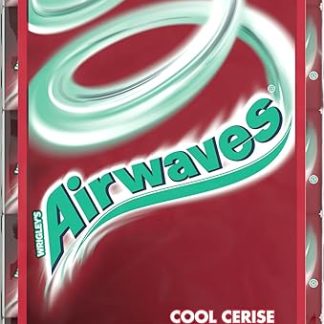 AIRWAVES - Жевательная резинка без сахара - освежающий вишневый вкус - 5 упаковок по 10 драже - 70 г
