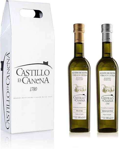 CASTILLO DE CANENA - Семейный резерв (Reserva Familiar) Упаковка – картонная коробка с 2 бутылками по 500 мл (сорта Picual и Arbequina)