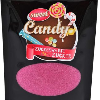 Ароматизированный цветной сахар Hopser Food Fun для сахарной ваты, аппаратов для приготовления сахарной ваты, попкорна и украшения (200 г, вишневый цвет)