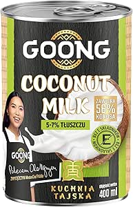 Кокосовое молоко 5-7% с чистым составом 400 мл