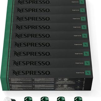 Nespresso Original – 200 капсул de cafe Capriccio – Intensité 5 – Pour Espresso & Cappuccino Recette Lait – (20 штук из 10)