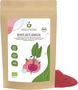 Порошок из органической свеклы (250 г) Молотая органическая свекла 100% натуральный и чистый веганский продукт