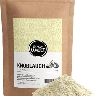 Острый чесночный порошок Welt (250 г) – сушеный молотый чеснок для соусов, мяса, маринадов, супов, пиццы, картофеля и блюд на гриле Интенсивный вкус без необходимости чистить 100% натуральный, без добавок
