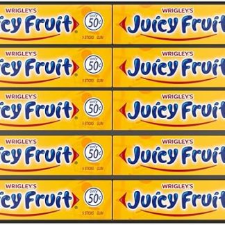 Жевательная резинка WRIGLEY'S со вкусом сочных фруктов, большая упаковка, 5 палочек (40 штук в упаковке)