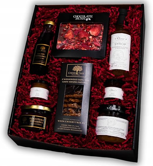 Эксклюзивная подарочная корзина с ручкой – набор для гурманов ETERNO и CHERRY TREE с джемами, медом, соком и сладостями элегантный подарок премиум-класса для нее идеальный подарок для деловых людей