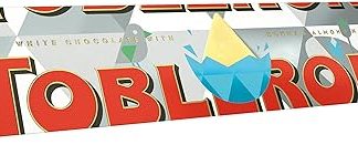 Toblerone — плитка белого шоколада с медом, нугой и миндалем — пасхальный шоколад — идея для подарка — 1 плитка 360 г