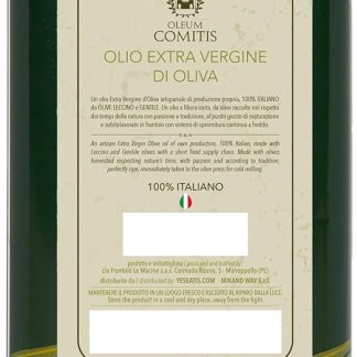 Oleum Comitis - Оливковое масло экстра вирджин 100% итальянское холодного отжима - банка 3 литра