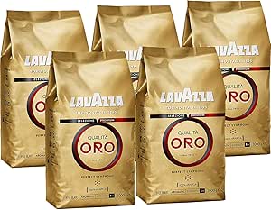 Зерна Lavazza Quality Oro, цельные, упаковка из 5 штук (5 x 1 кг)