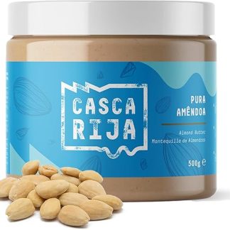 CASCA RIJA: Миндальное масло 500 г 99,8% жареного миндаля + 0,01% корицы + 0,01% имбиря 100% натуральное и кремообразное, без кусочков миндаля, веганский продукт