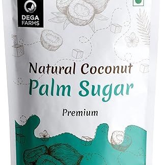 Натуральный кокосовый пальмовый сахар премиум-класса DEGA FARMS - 200 г (упаковка из 2 шт.) Изготовлено из 100% чистых, органических и натуральных ингредиентов - сертифицировано Sedex