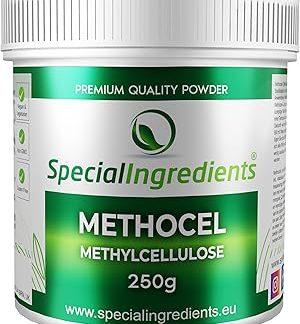 Метоцел (метилцеллюлоза) 250 г. Производство теплых желе, тающих во рту (немецкие этикетки и инструкция).