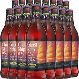 Adnams Ghost Ship – безалкогольный светлый эль, стеклянная бутылка 500 мл – упаковка из 16 бутылок