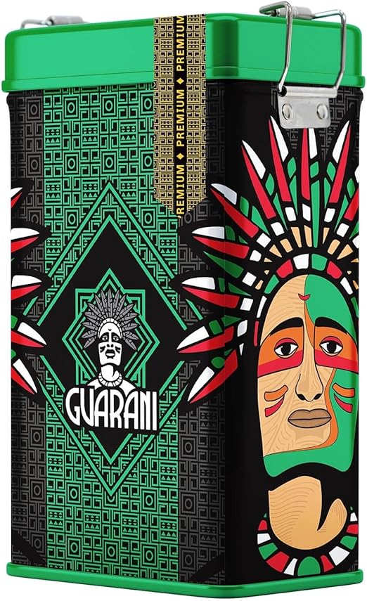 Guarani Premium 0,5 кг | Йербера | Металлическая банка с дозатором | Специально отобранный мате 500 г | Парагвайский | Традиционный мате | Чай мате из Парагвая | Копченый