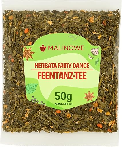 Малиновый чай Танец феи 50 г, зеленый чай с клубникой