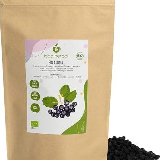 IDDA Herbal Органические плоды черноплодной рябины 500 г, несладкие сушеные плоды черноплодной рябины, фруктовая закуска