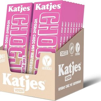 CHOCJES Katjes The Pure Thing - Первый веганский шоколад с овсяным напитком - прохладный, без коровьего молока, 16 штук (16 x 50 г)