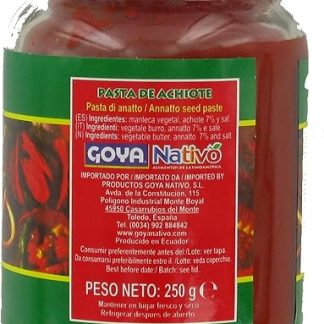 Nativo - Goya - Паста из аннато - 100% перуанский продукт - идеально подходит для придания особого вкуса вашим блюдам - ​​250 грамм