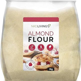 Миндальная мука NKD Living (2 кг, 2 пакета по 1 кг или 4 пакета по 500 г) — мелкомолотый миндаль из Испании.