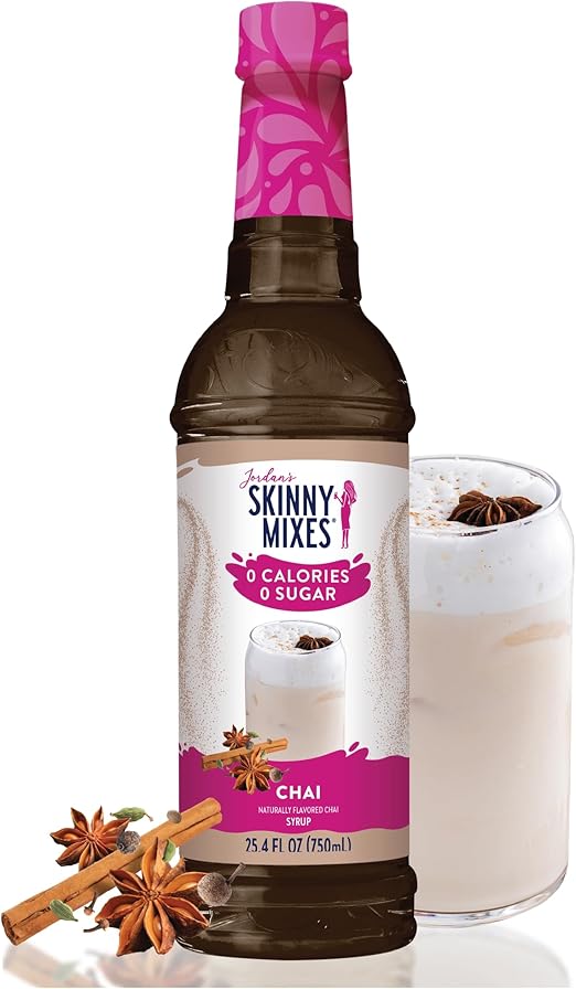 Сироп для чая Jordan's Skinny Mixes Ноль калорий, ноль сахара, ноль углеводов Сироп Jordan's Skinny для кофе, чая, латте, 1 бутылка (750 мл)
