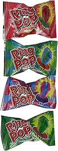 Набор Ring Pop Party Starter, 10 ассорти из отдельных колец, 14 г, конфеты Bazooka Candy Brands, 5 вкусов, произведено в США.