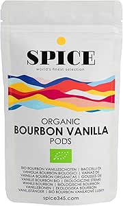 Стручки органической бурбонской ванили SPICE, 10 штук, 12-13 см, из Мадагаскара, ароматные стручки ванили, выращенные в соответствии с принципами органического земледелия, свежий урожай.