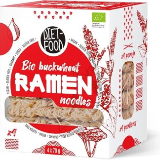 Лапша быстрого приготовления Diet-FOOD из гречки, 100%, без глютена (280 г) - органическая.