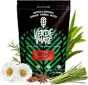Verde Mate Green Deer 0,5 кг | Травяной мате, созданный по мотивам известных настоек! | Богатая натуральная смесь | Сила натурального кофеина | Чай мате из Бразилии 500 г | Высушен на воздухе