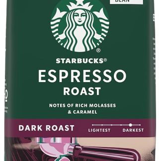 Кофе в зернах темной обжарки Starbucks - Эспрессо - 100% арабика - 1 пакет (18 унций)