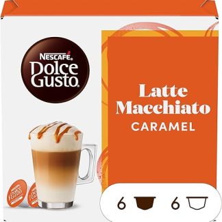 NESCAFÉ Dolce Gusto Латте Маккиато Карамель Кофейные капсулы – 16 кофейных капсул