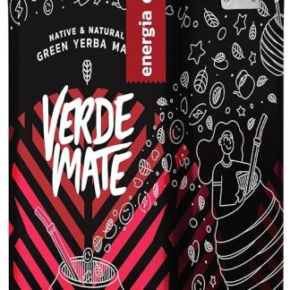 Verde Mate Energia Organica 0.5 kg | Yerbera | Металлическая банка с дозатором | Органический, бодрящий мате 500 г | Бразильский | Зеленый мате | Мате из Бразилии | Высушенный на воздухе