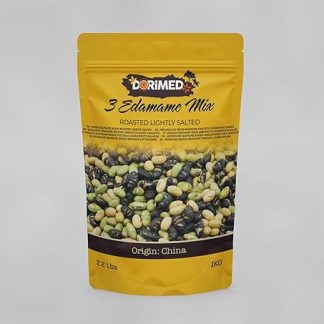 Бобы эдамаме 1 кг Смесь из 3 видов слегка подсоленных жареных соевых бобов 1000 г Без глютена Вкусные натуральные сушеные бобы Высокое содержание белка Подходит для веганов Закуски