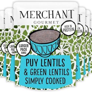 Готовый к употреблению веганский продукт Merchant Gourmet Puy & Green Lentils (упаковка 6 x 600 г)