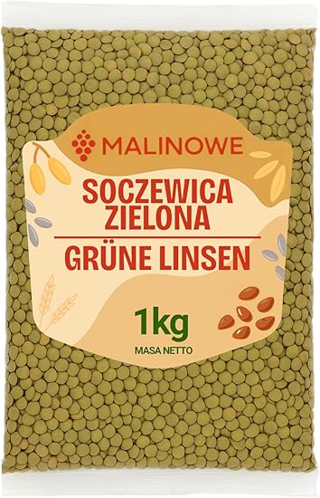 Зелёная чечевица с малиновым вкусом, 1 кг, натуральное, высокого качества.