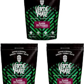 Зеленый мате Verde Mate с лесными ягодами 1,5 кг Бодрящий мате с лесными ягодами 1500 г Мягкий вкус Натуральный кофеин Чай мате из Бразилии 1500 г