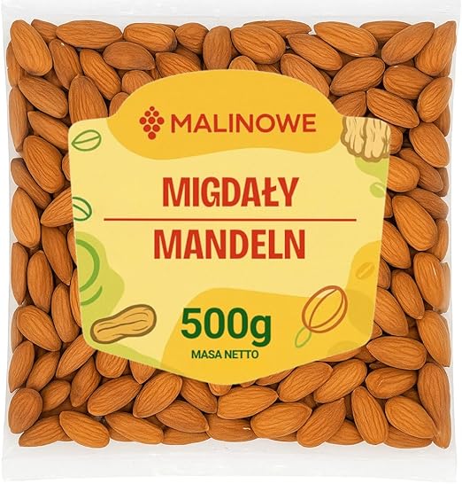 Малиновый миндаль 500 г, натуральный, крупный