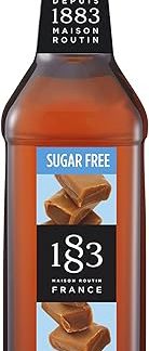1883. Карамельный сироп без сахара для напитков, произведено во Франции, пластиковая бутылка объемом 1 литр.