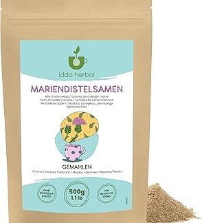 Порошок семян расторопши 500 г, молотые семена расторопши, порошок расторопши