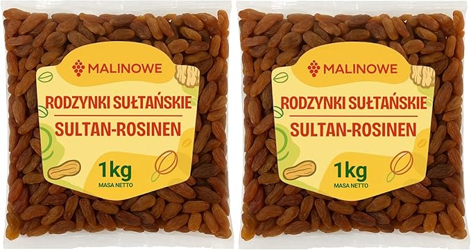 Набор из малины и изюма (2 x 1 кг), высокое качество.