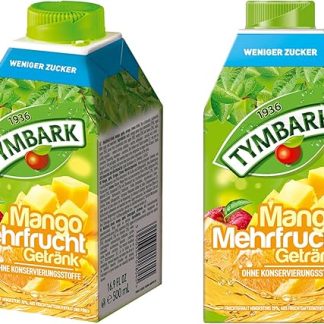 Фруктовый напиток Tymbark со вкусом манго, с пониженным содержанием сахара, без консервантов, 6 x 500 мл, манговый сок
