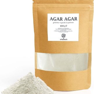 ERBOTECH, агар-агар, желатиновый порошок, 100% растительный желирующий агент для приготовления десертов, кремов и пудингов, веганский, 100 г