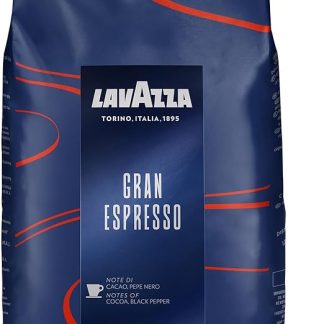 Кофейные зерна Lavazza Gran Espresso, 1 кг, 60% арабика, 40% робуста, средняя обжарка, высокое содержание кофеина.
