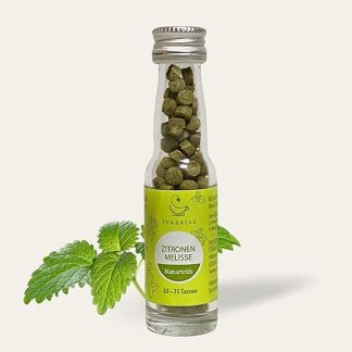 Чайные шарики - Мелисса, натуральный мутный (1 x 11 г) | примерно 150 чайных шариков | примерно на 30-75 чашек чая | 100% натуральный травяной чай | известен благодаря: DAS DING des years