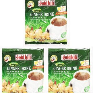 3 пакетика китайского быстрорастворимого имбирно-медового напитка, имбирного чая или кили (20 шариков)